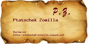 Ptatschek Zomilla névjegykártya